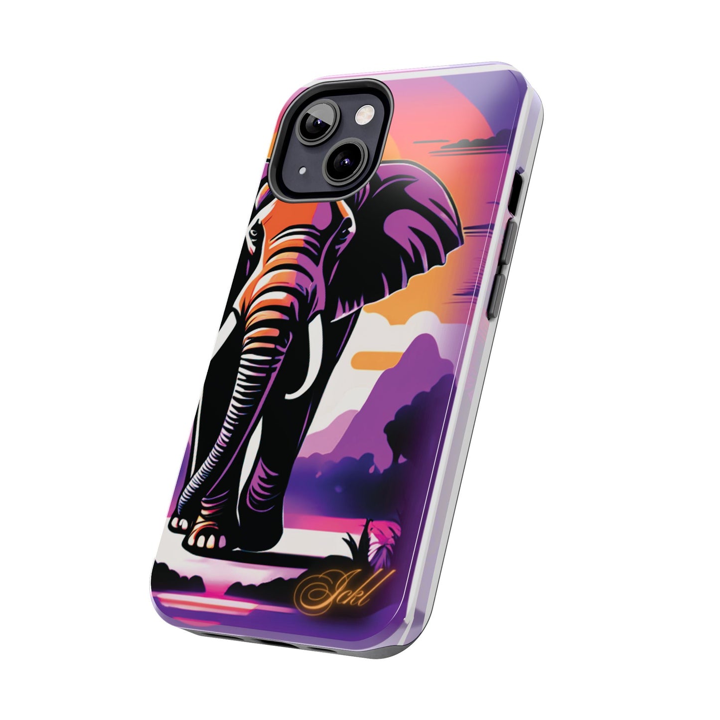 Phone Case - Sunset Elephant Grace and Love Design