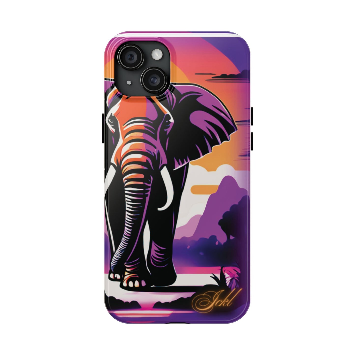 Phone Case - Sunset Elephant Grace and Love Design