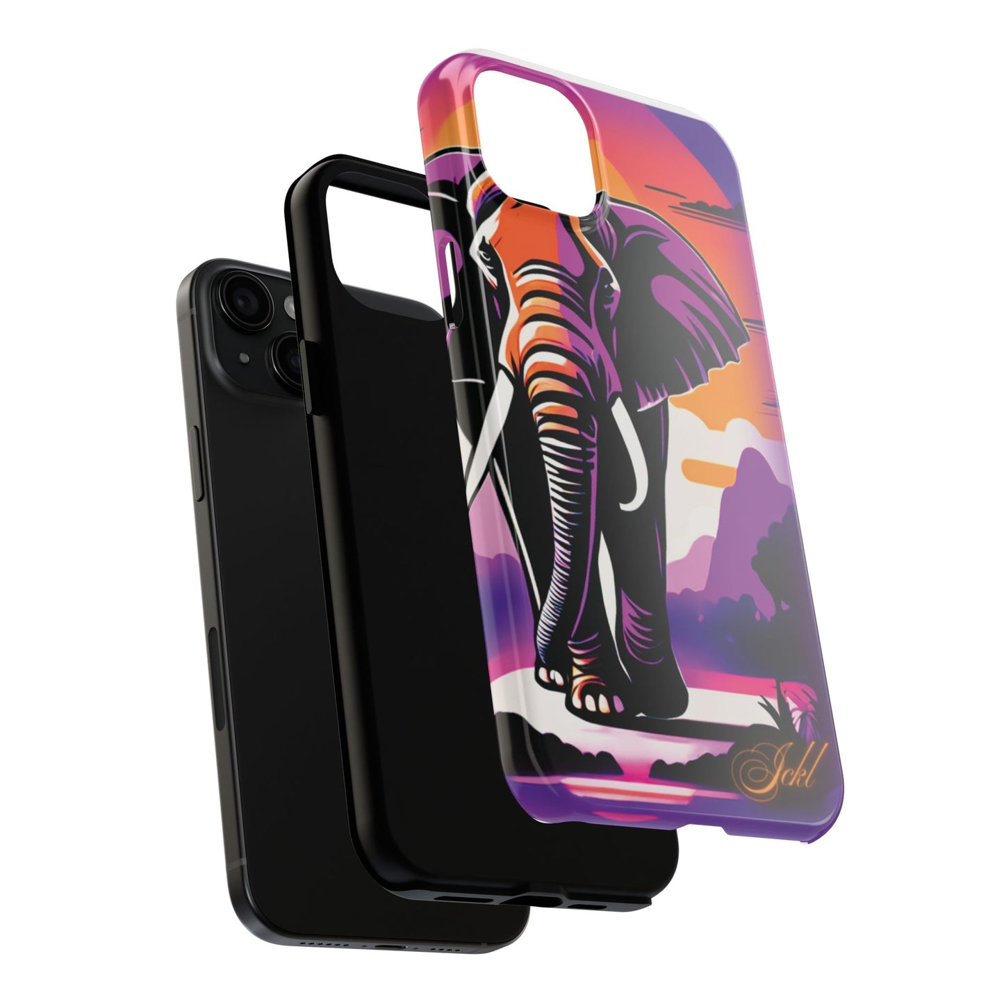 Phone Case - Sunset Elephant Grace and Love Design