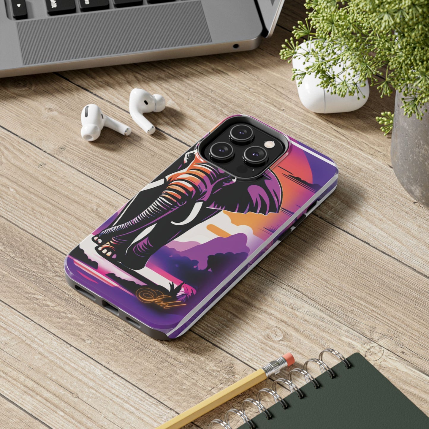 Phone Case - Sunset Elephant Grace and Love Design