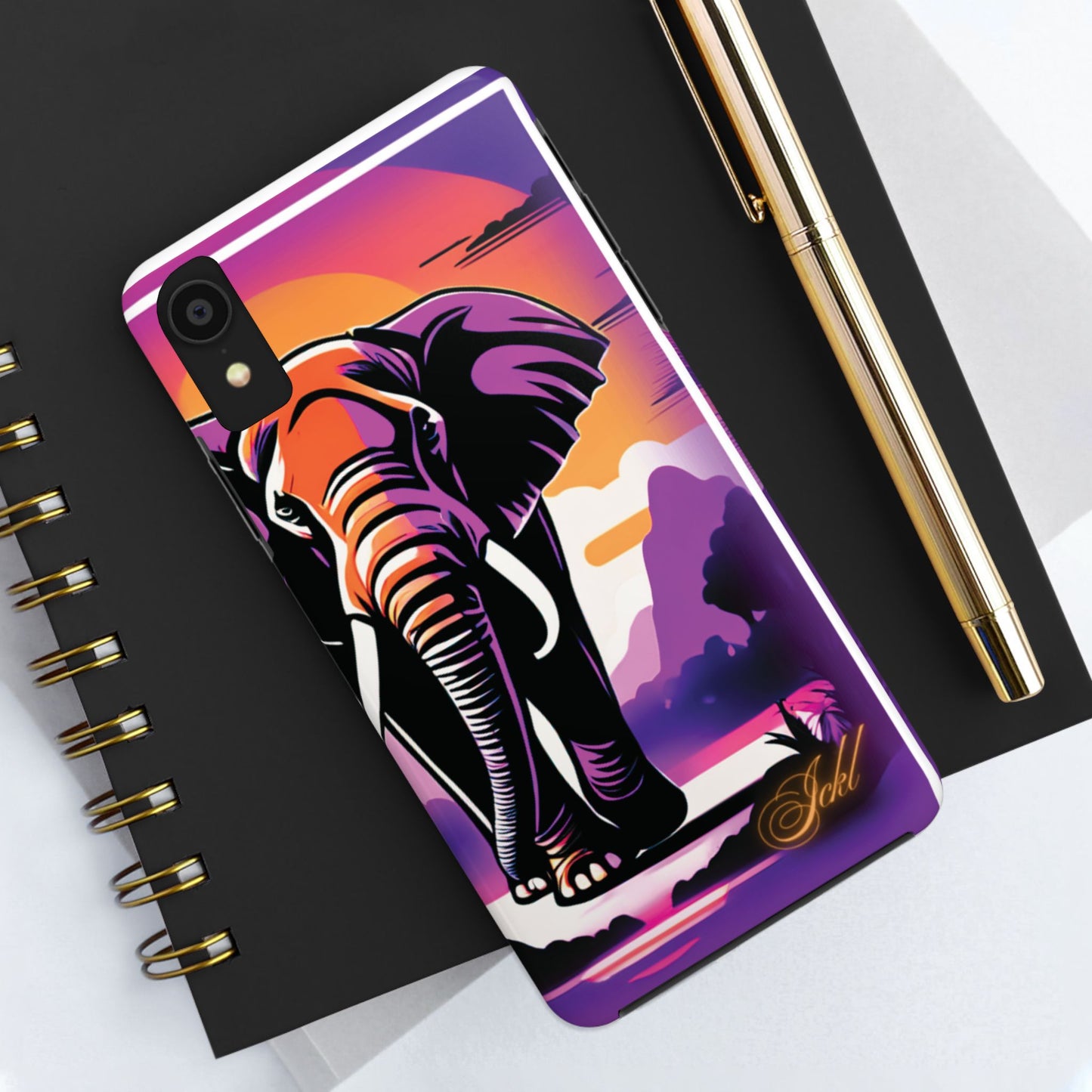 Phone Case - Sunset Elephant Grace and Love Design