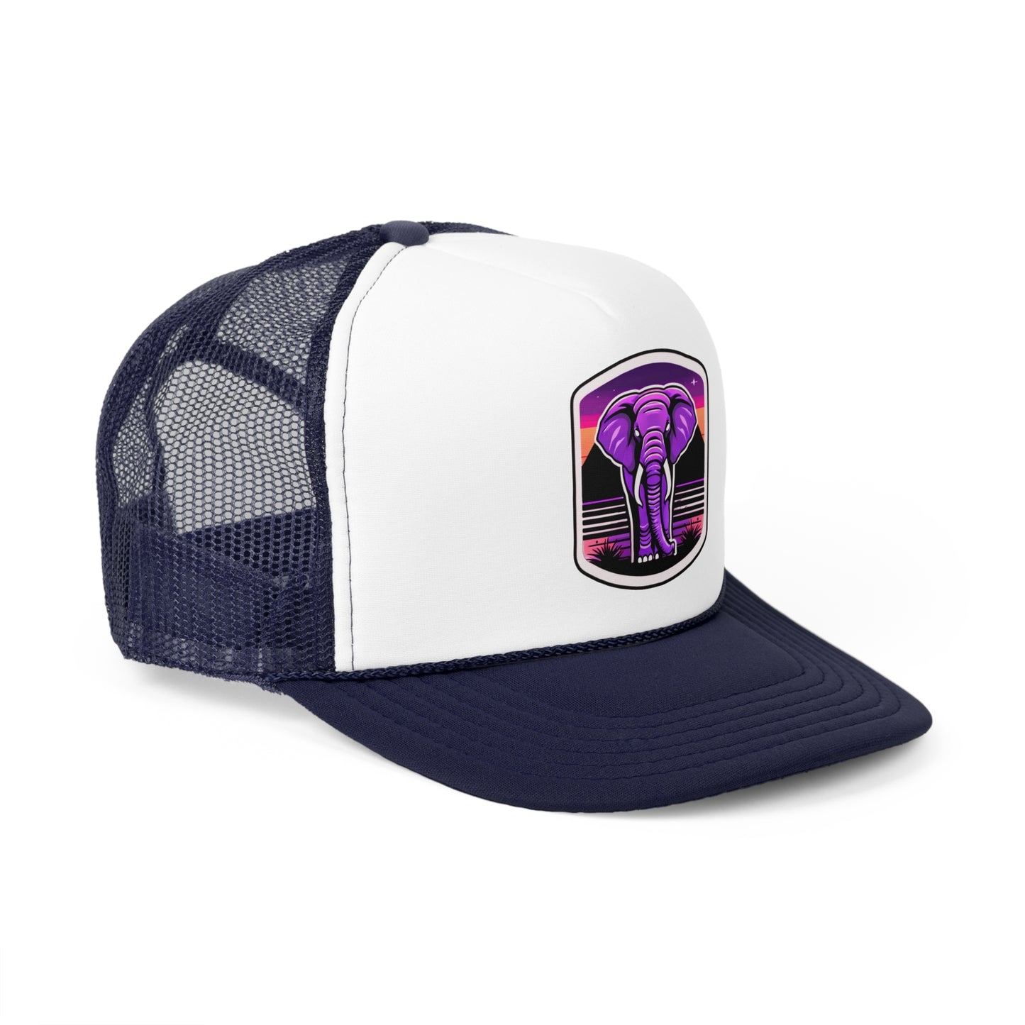Sunset Elephant Trucker Cap