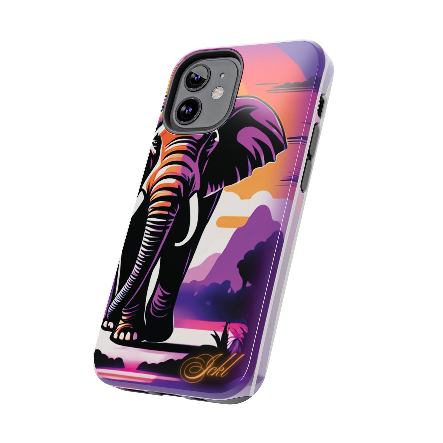 Phone Case - Sunset Elephant Grace and Love Design