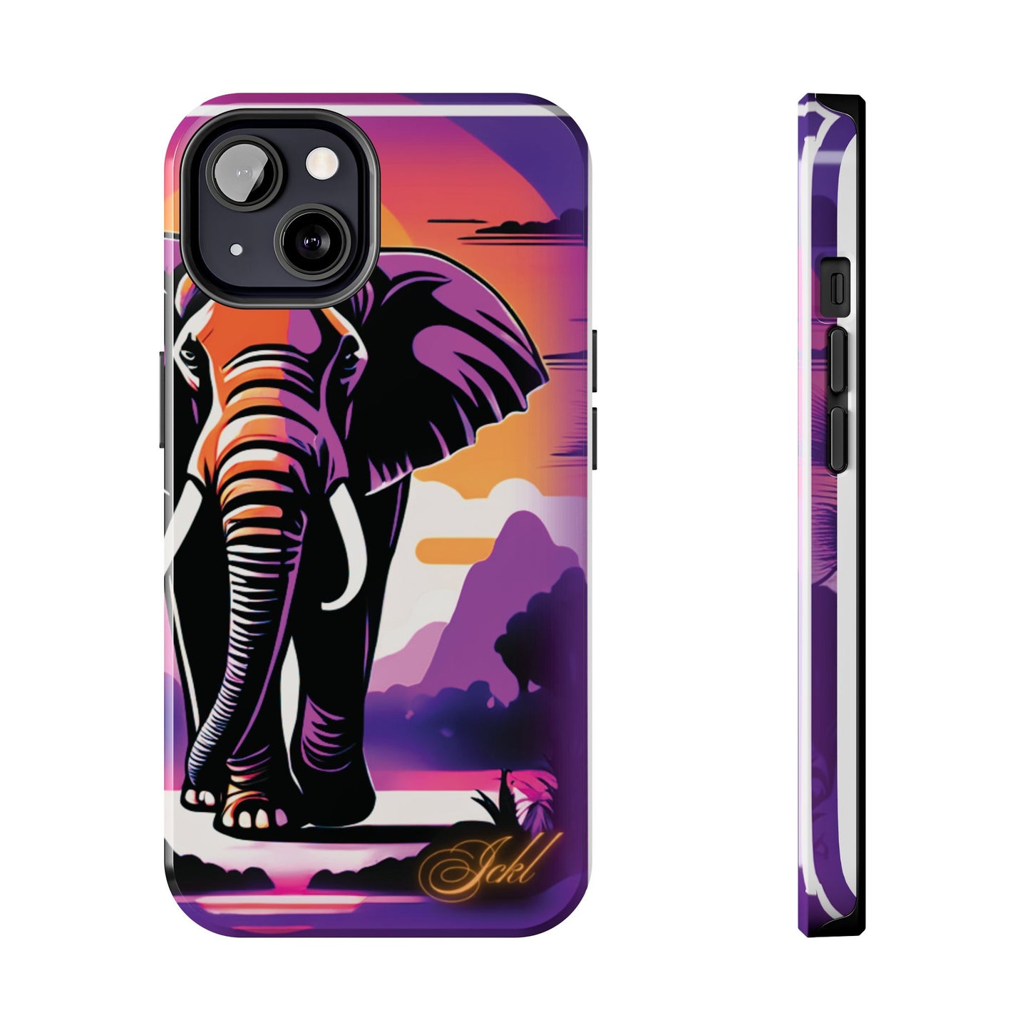 Phone Case - Sunset Elephant Grace and Love Design