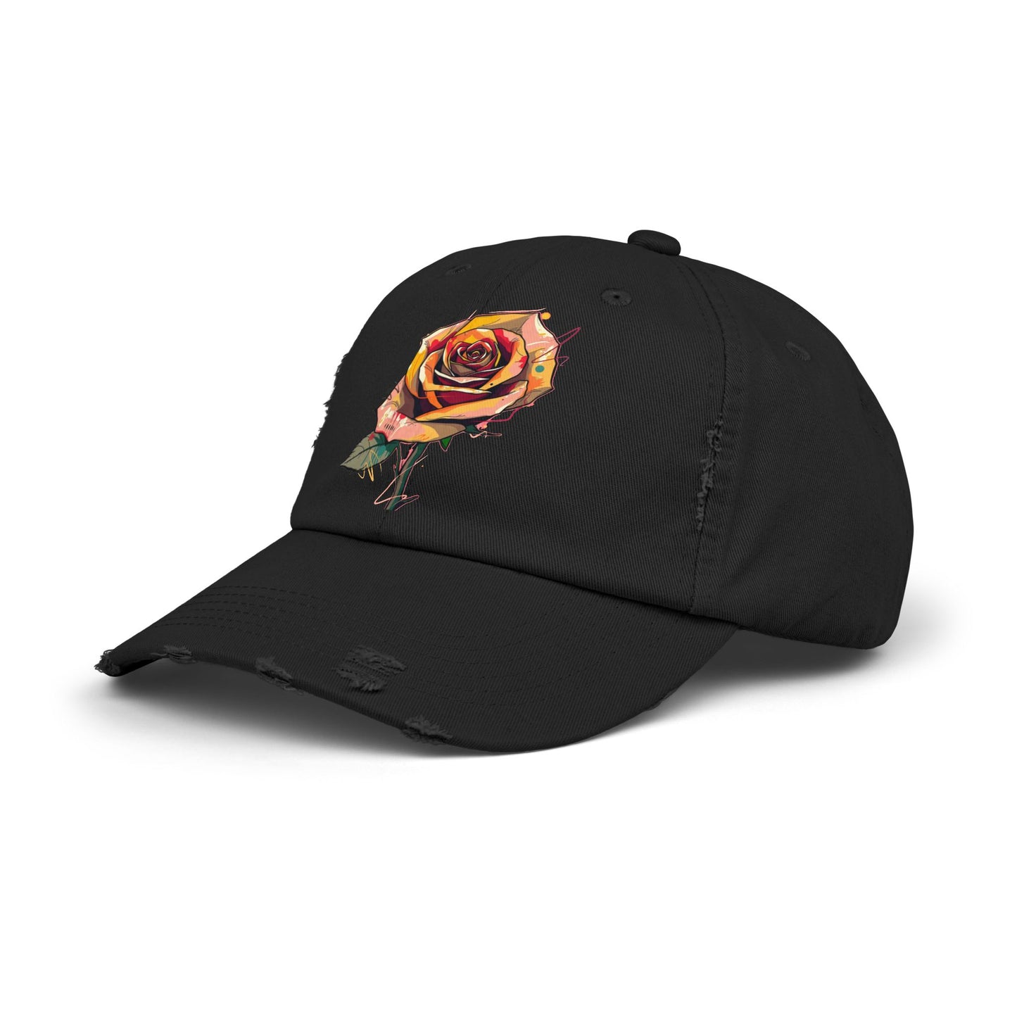 Jckl Concrete Flower Distressed Cap