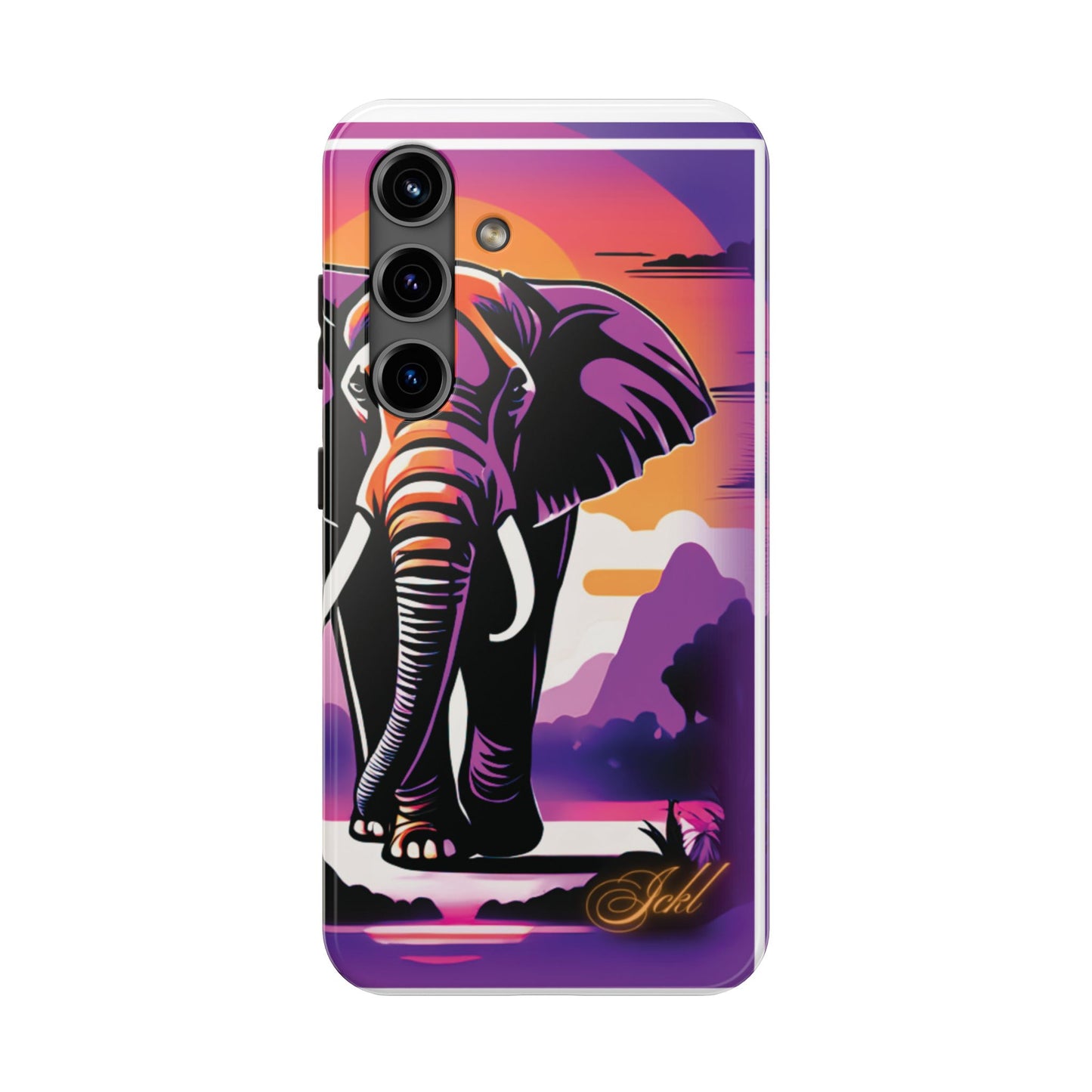 Phone Case - Sunset Elephant Grace and Love Design