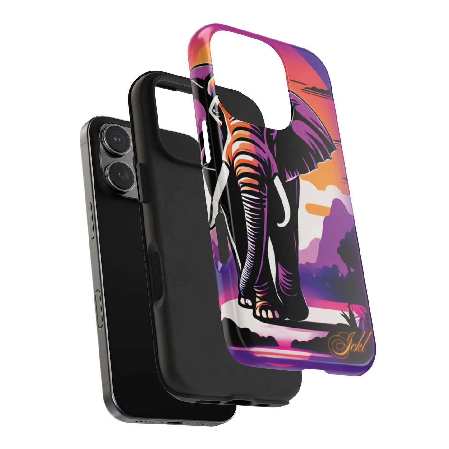 Phone Case - Sunset Elephant Grace and Love Design