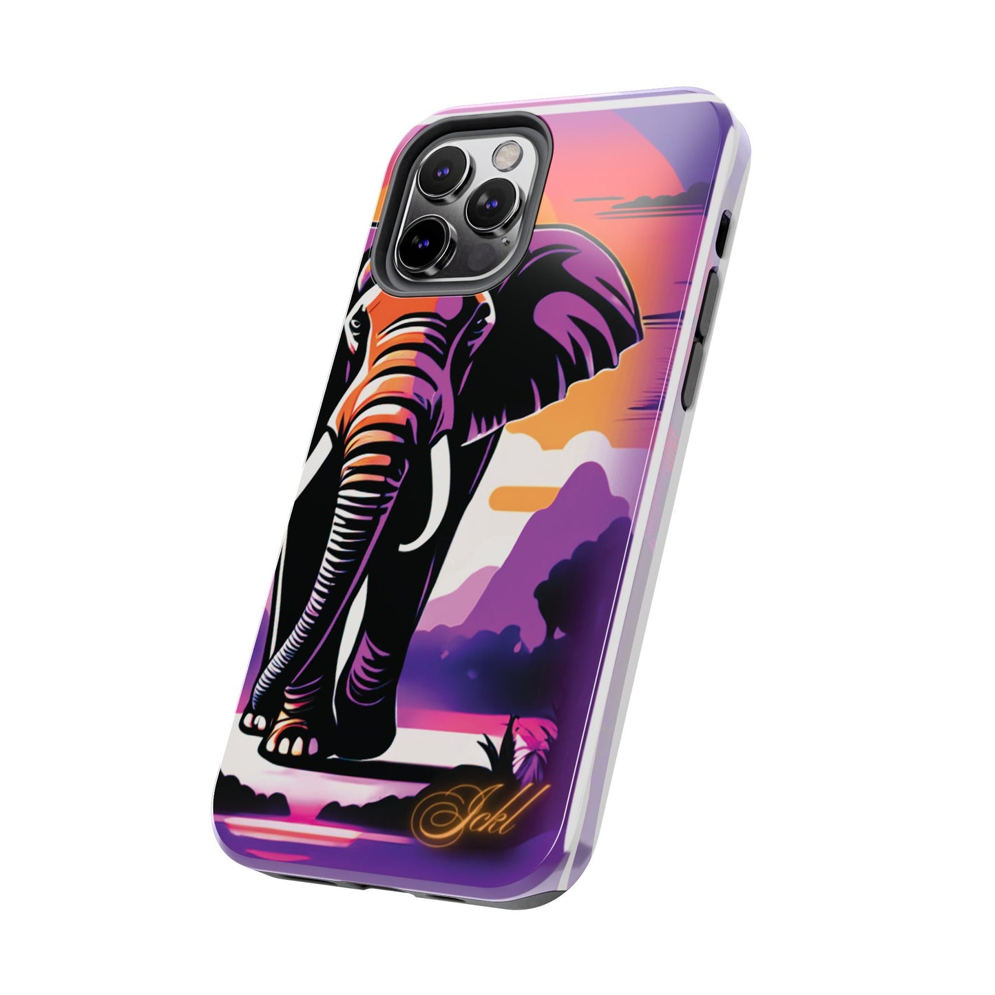 Phone Case - Sunset Elephant Grace and Love Design