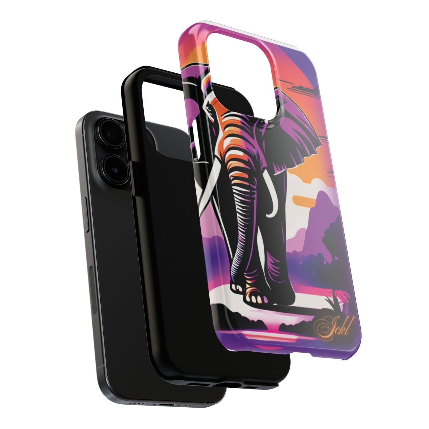Phone Case - Sunset Elephant Grace and Love Design