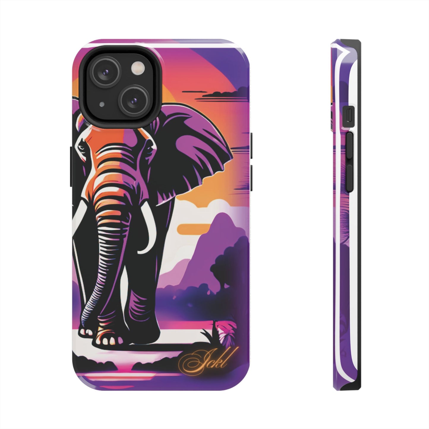 Phone Case - Sunset Elephant Grace and Love Design