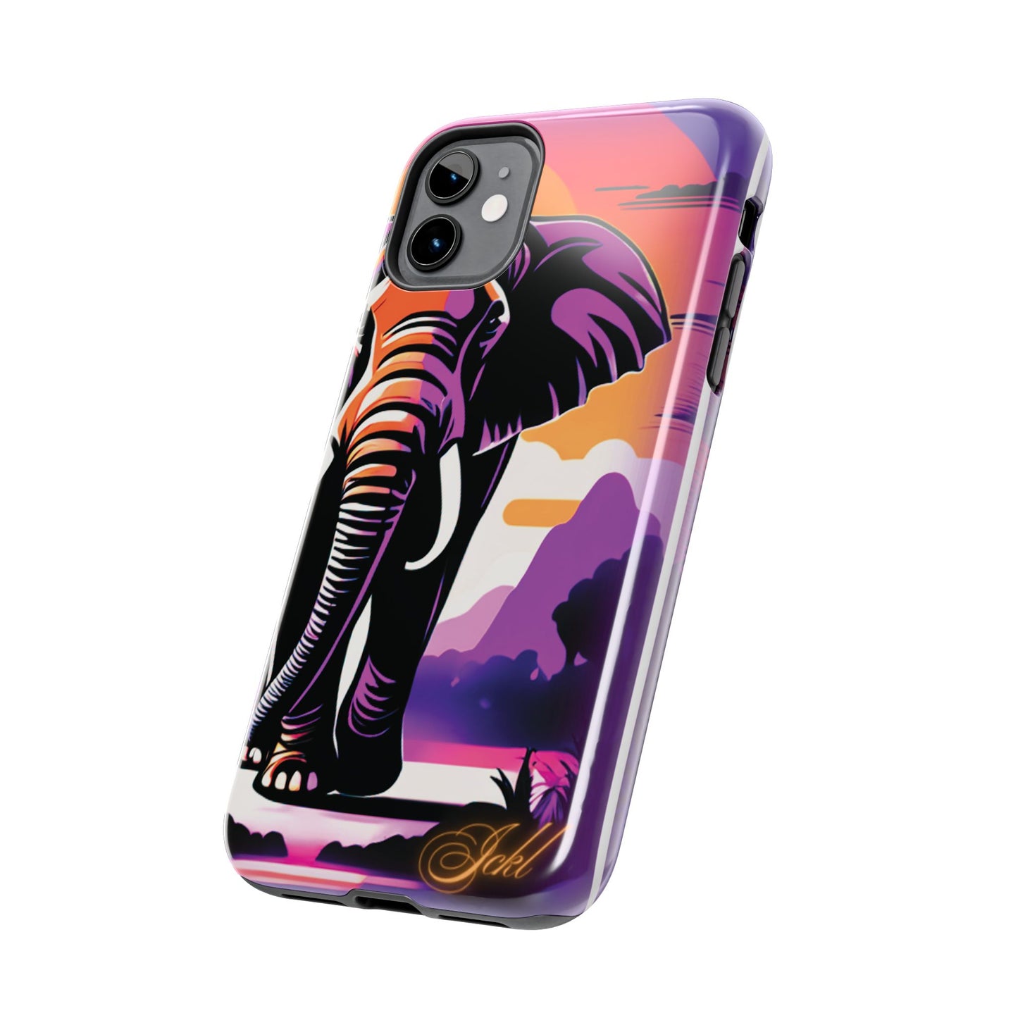 Phone Case - Sunset Elephant Grace and Love Design