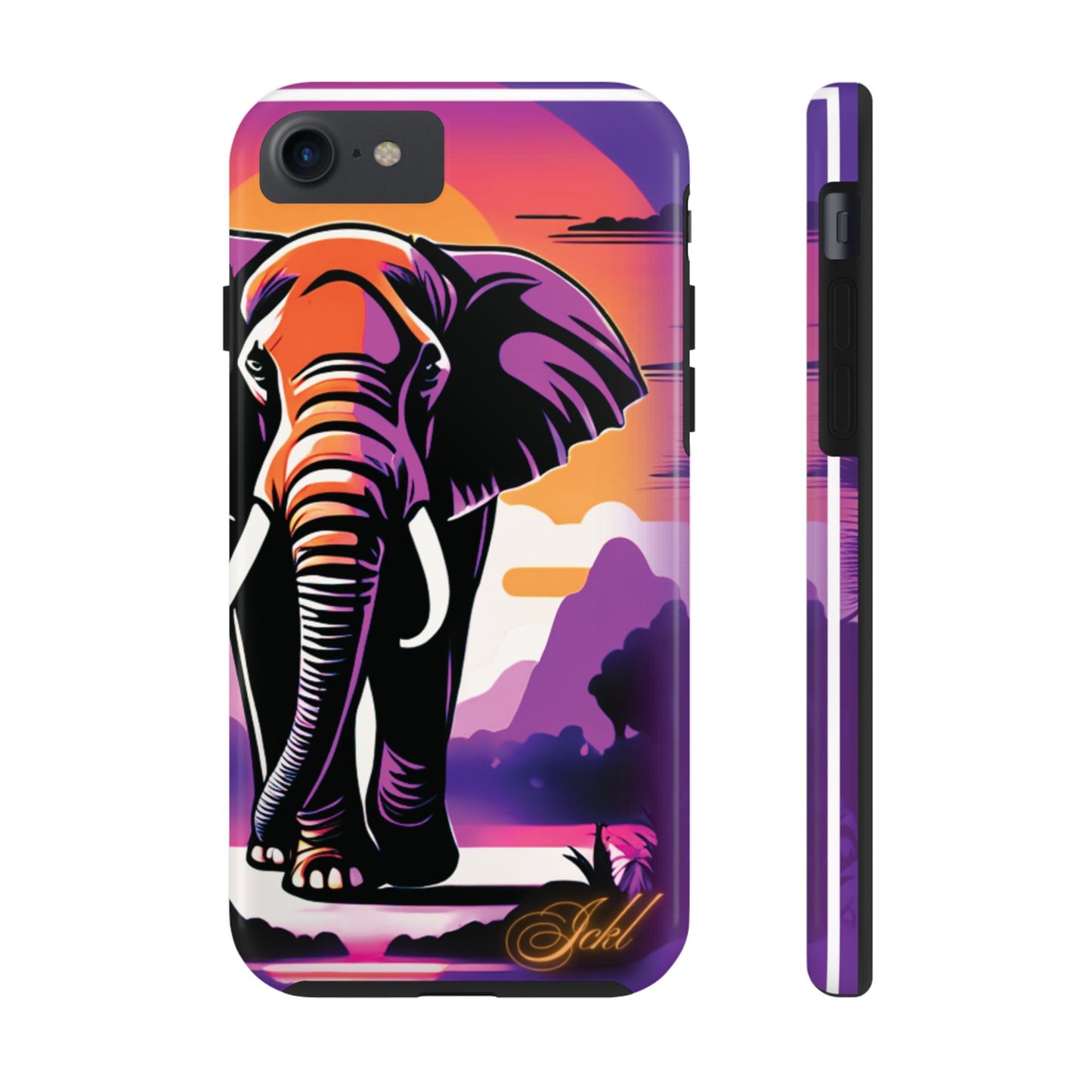 Phone Case - Sunset Elephant Grace and Love Design