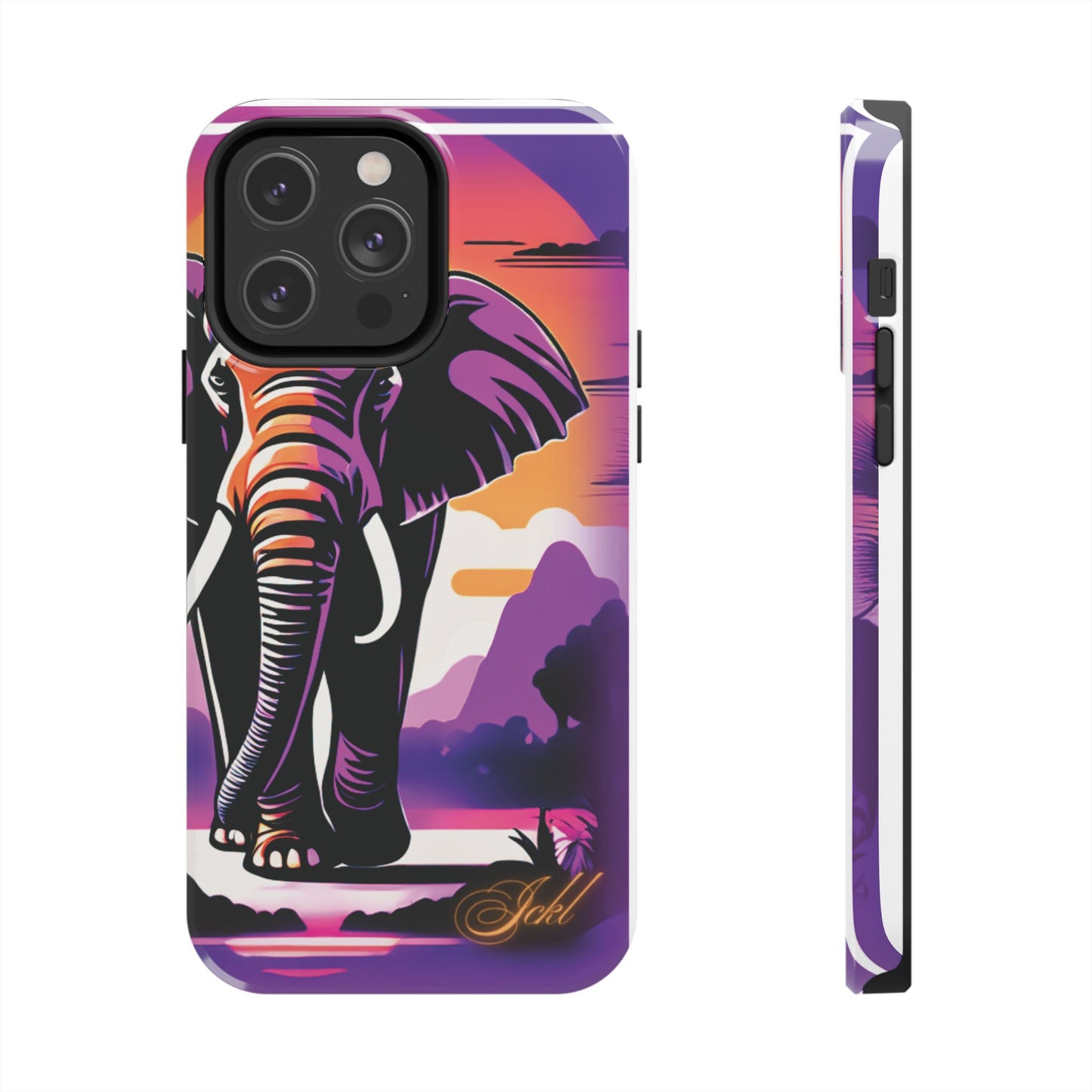 Phone Case - Sunset Elephant Grace and Love Design