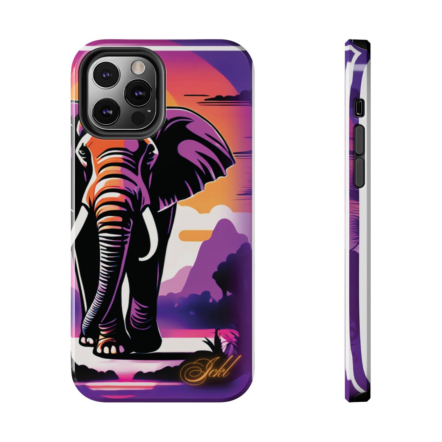 Phone Case - Sunset Elephant Grace and Love Design