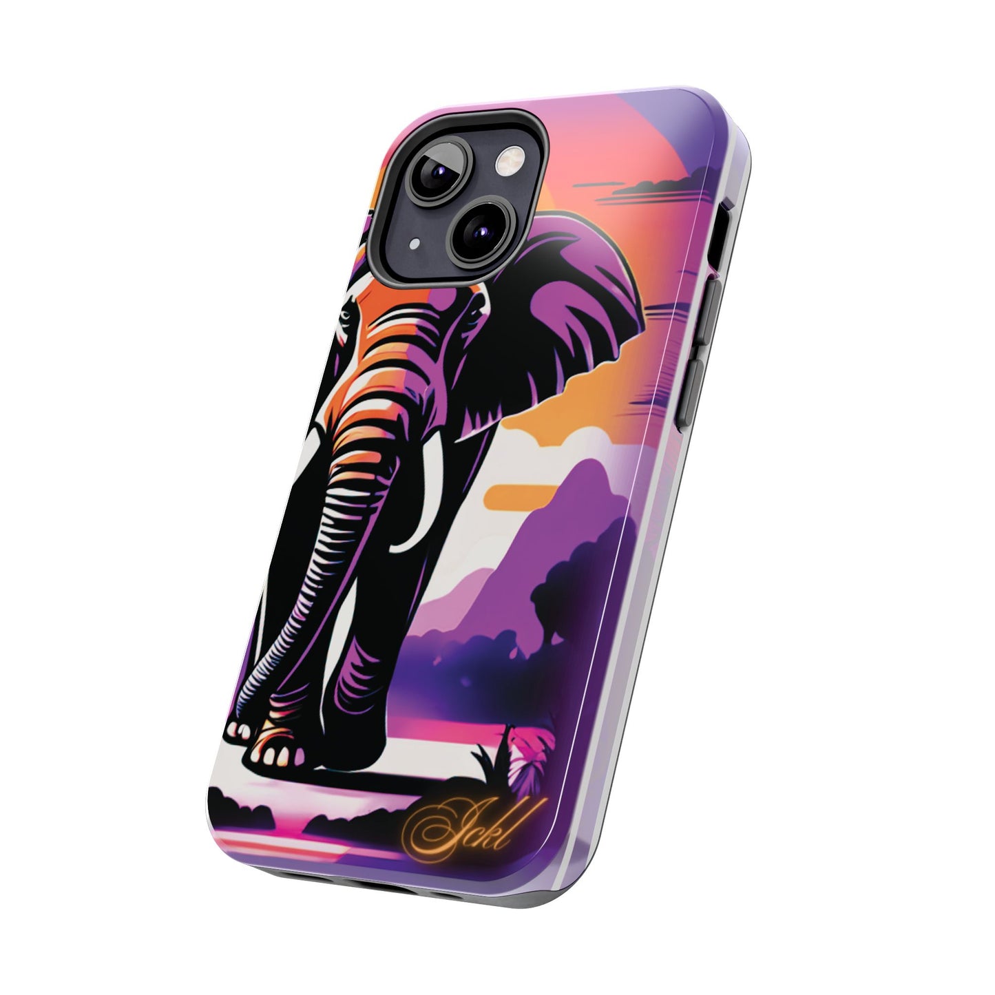 Phone Case - Sunset Elephant Grace and Love Design