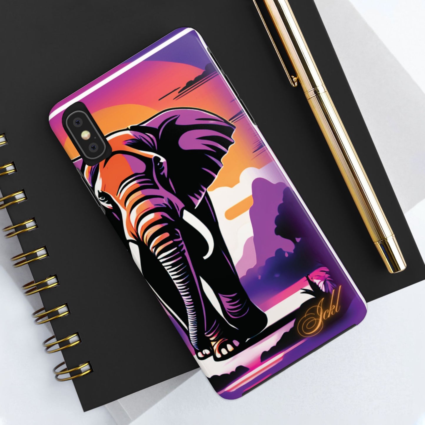 Phone Case - Sunset Elephant Grace and Love Design