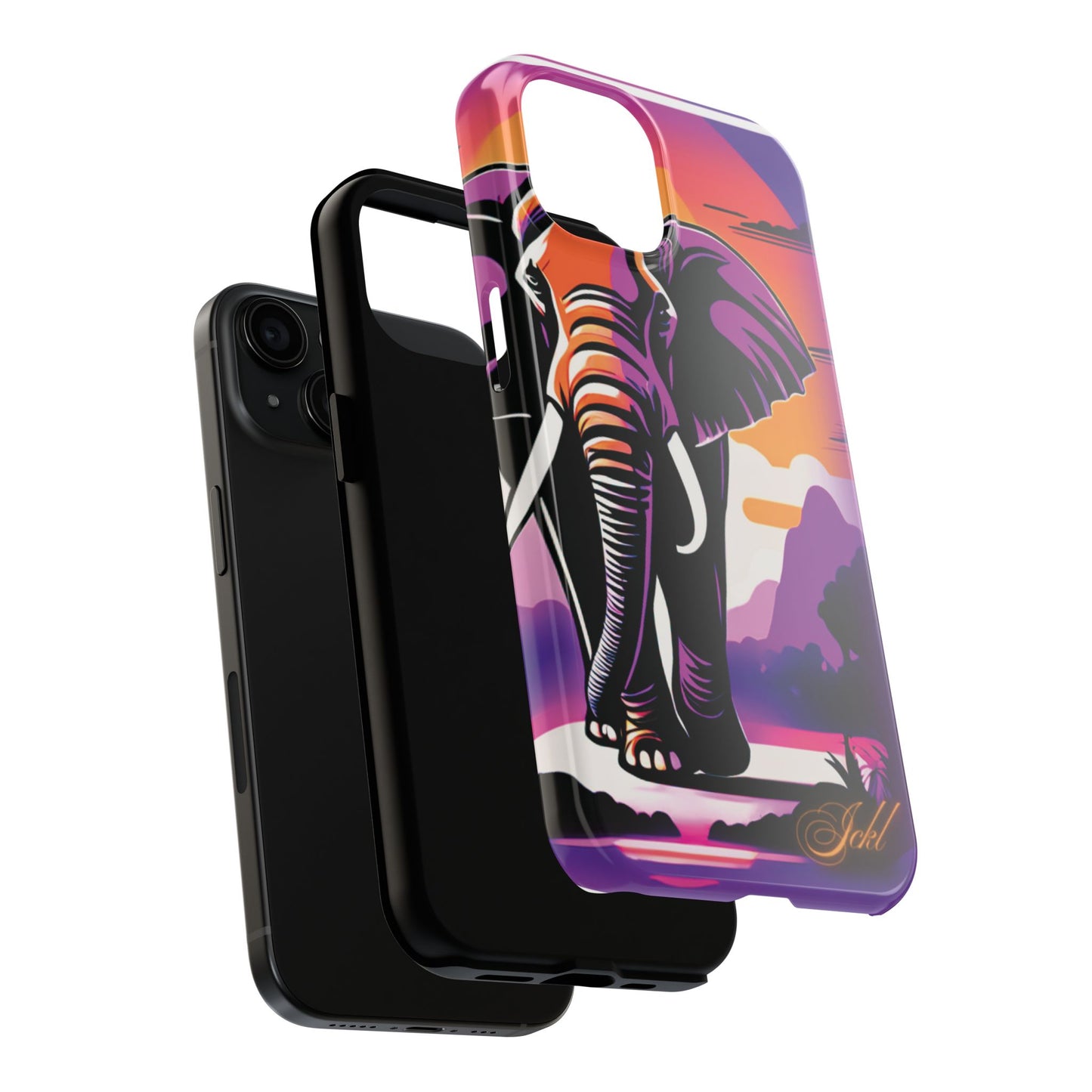 Phone Case - Sunset Elephant Grace and Love Design