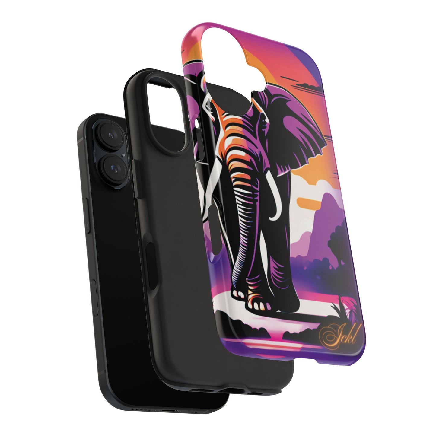 Phone Case - Sunset Elephant Grace and Love Design