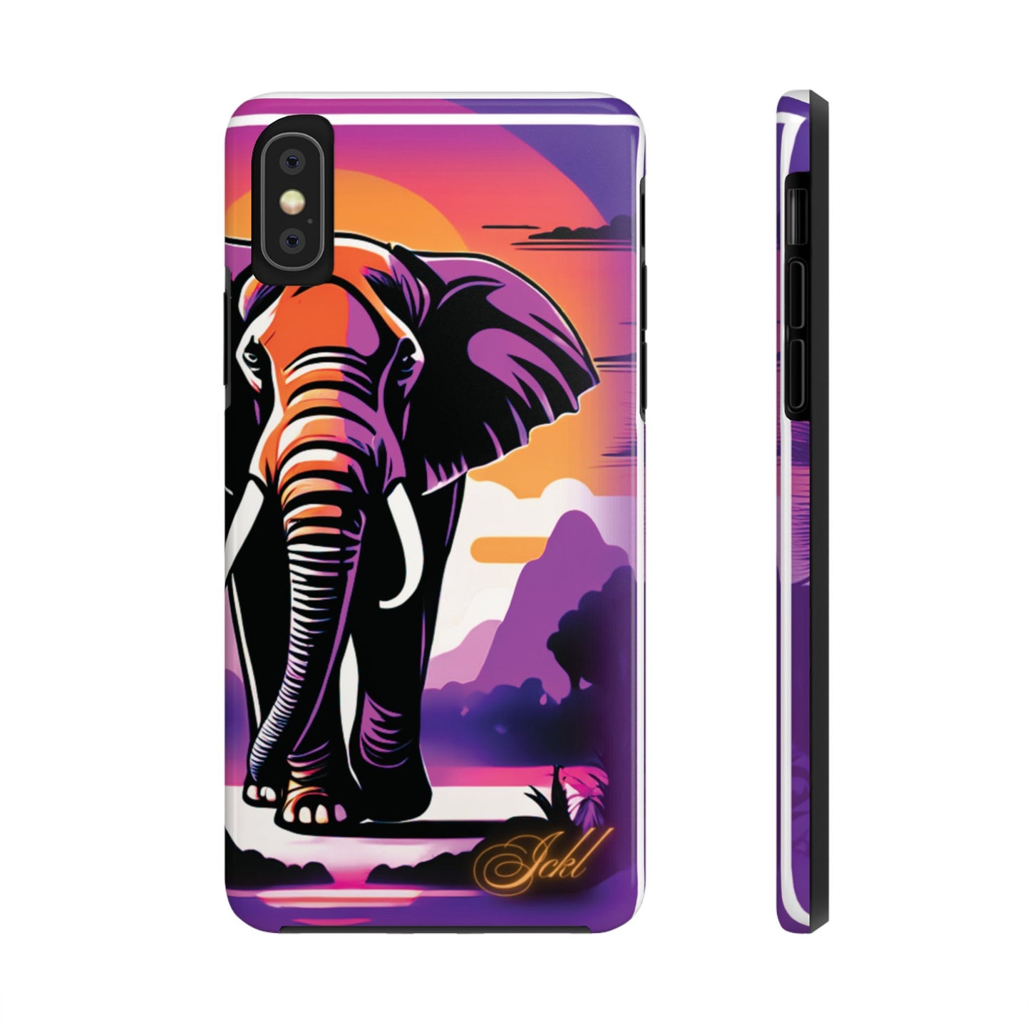 Phone Case - Sunset Elephant Grace and Love Design