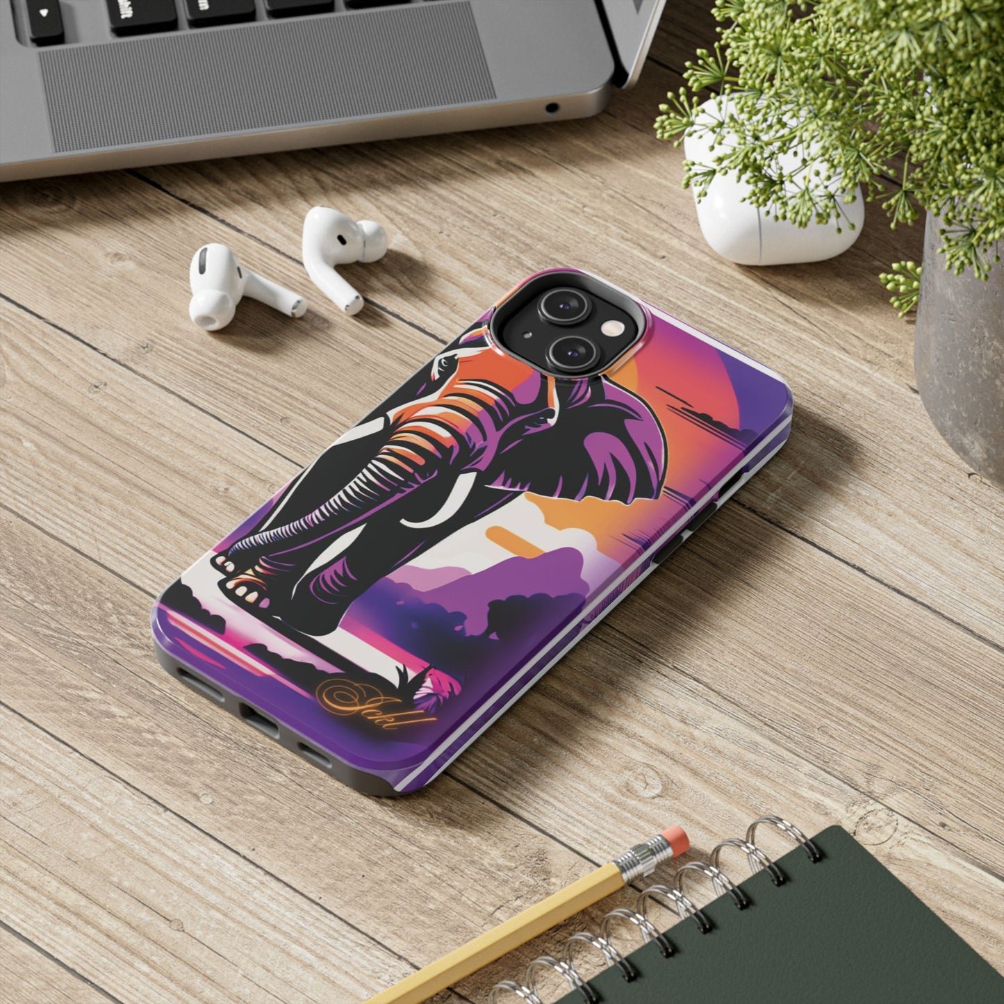 Phone Case - Sunset Elephant Grace and Love Design