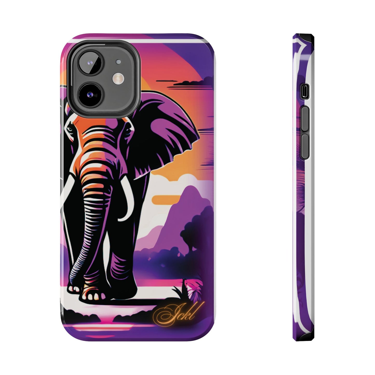 Phone Case - Sunset Elephant Grace and Love Design