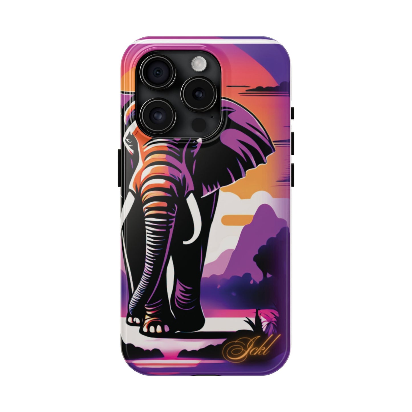 Phone Case - Sunset Elephant Grace and Love Design