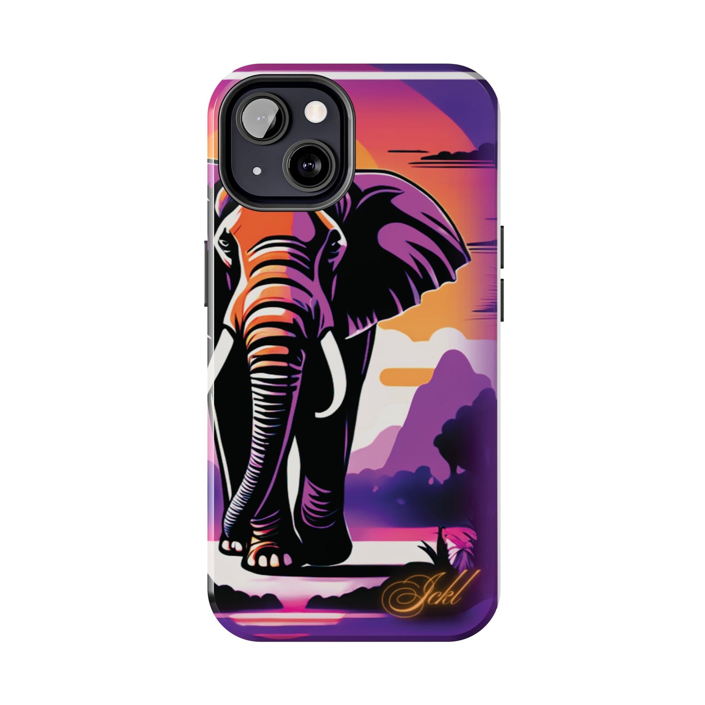 Phone Case - Sunset Elephant Grace and Love Design