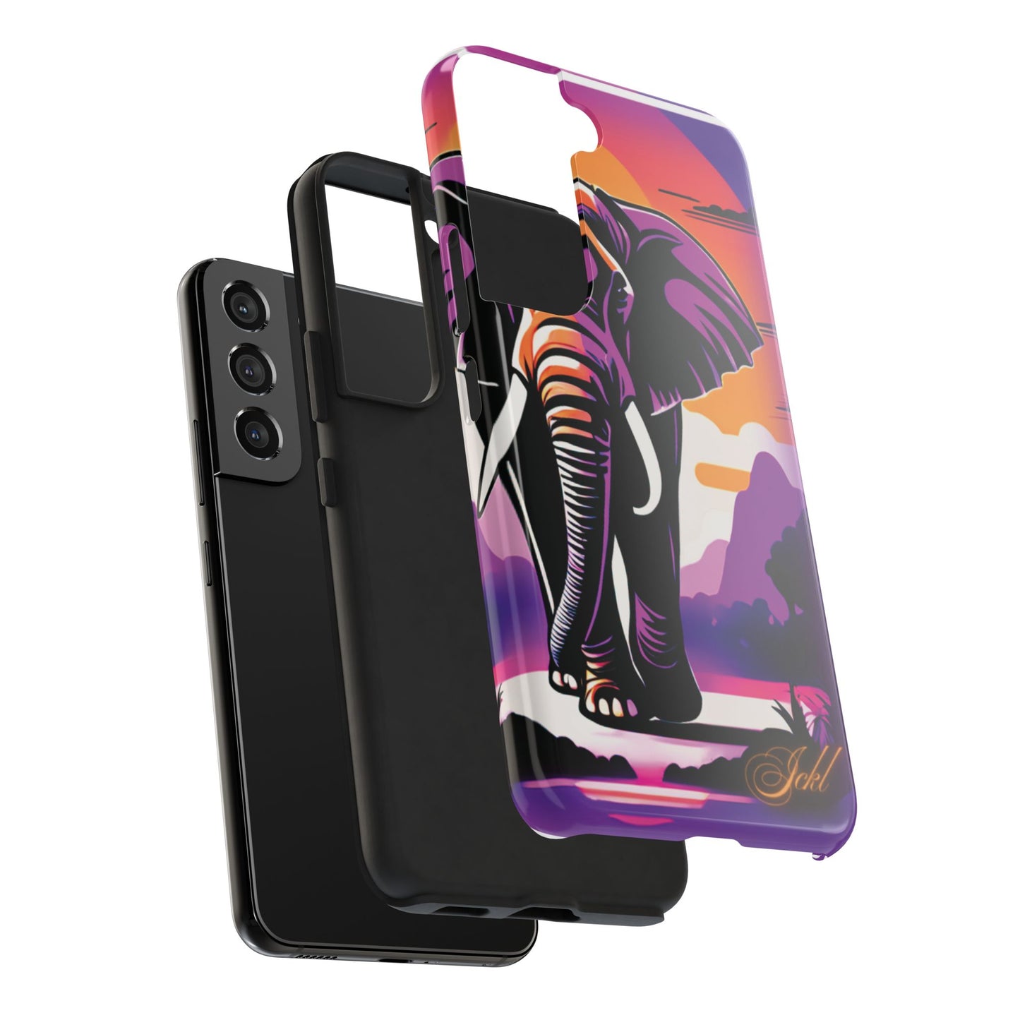 Phone Case - Sunset Elephant Grace and Love Design