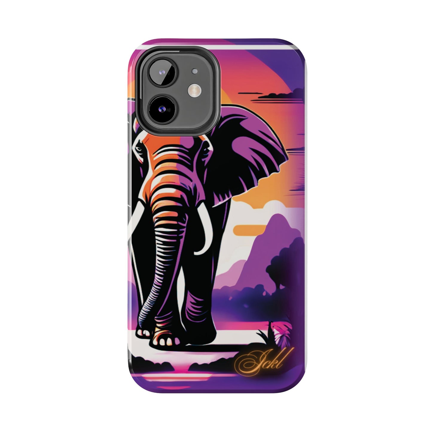 Phone Case - Sunset Elephant Grace and Love Design
