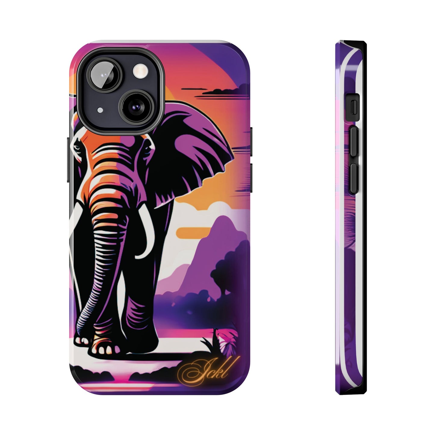 Phone Case - Sunset Elephant Grace and Love Design