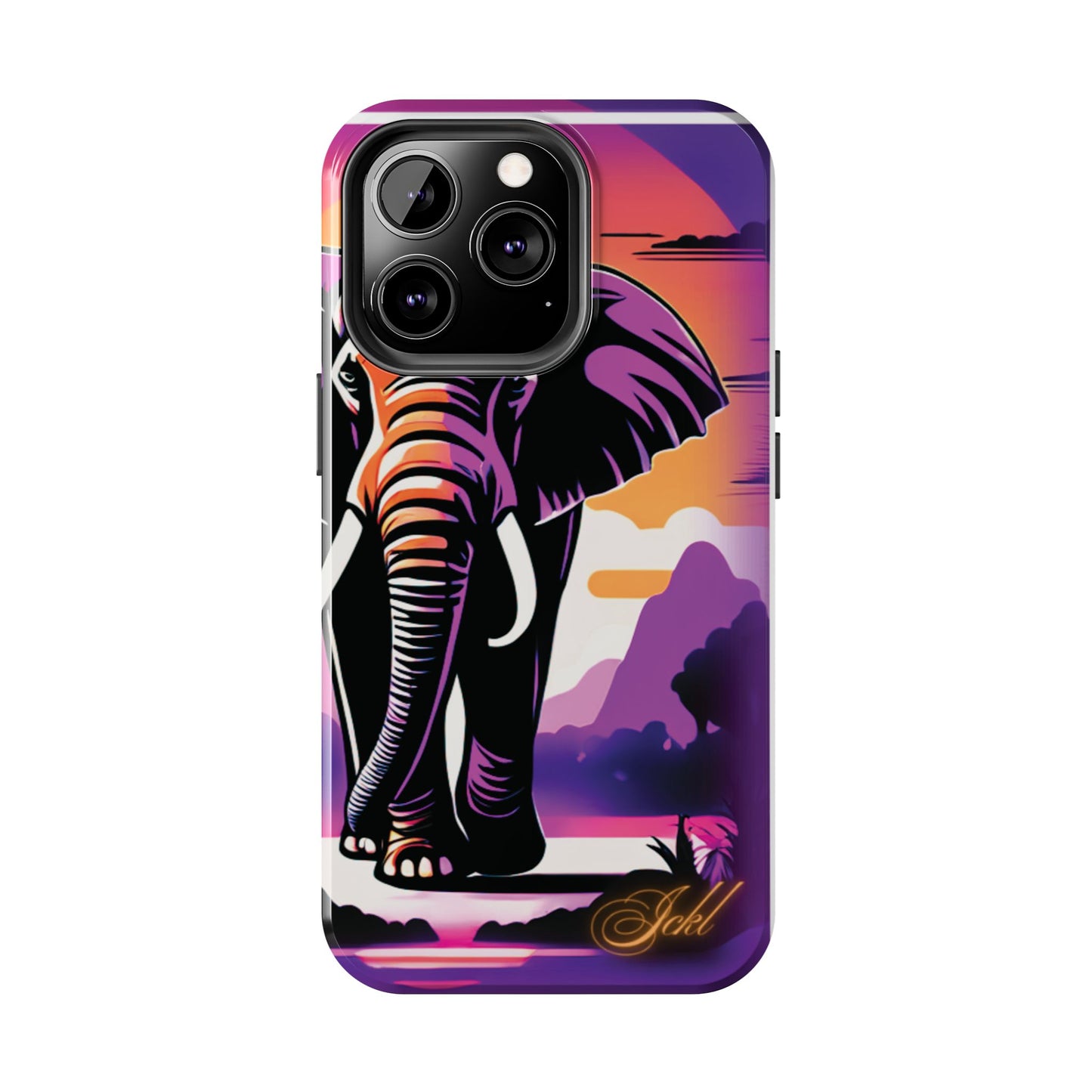 Phone Case - Sunset Elephant Grace and Love Design