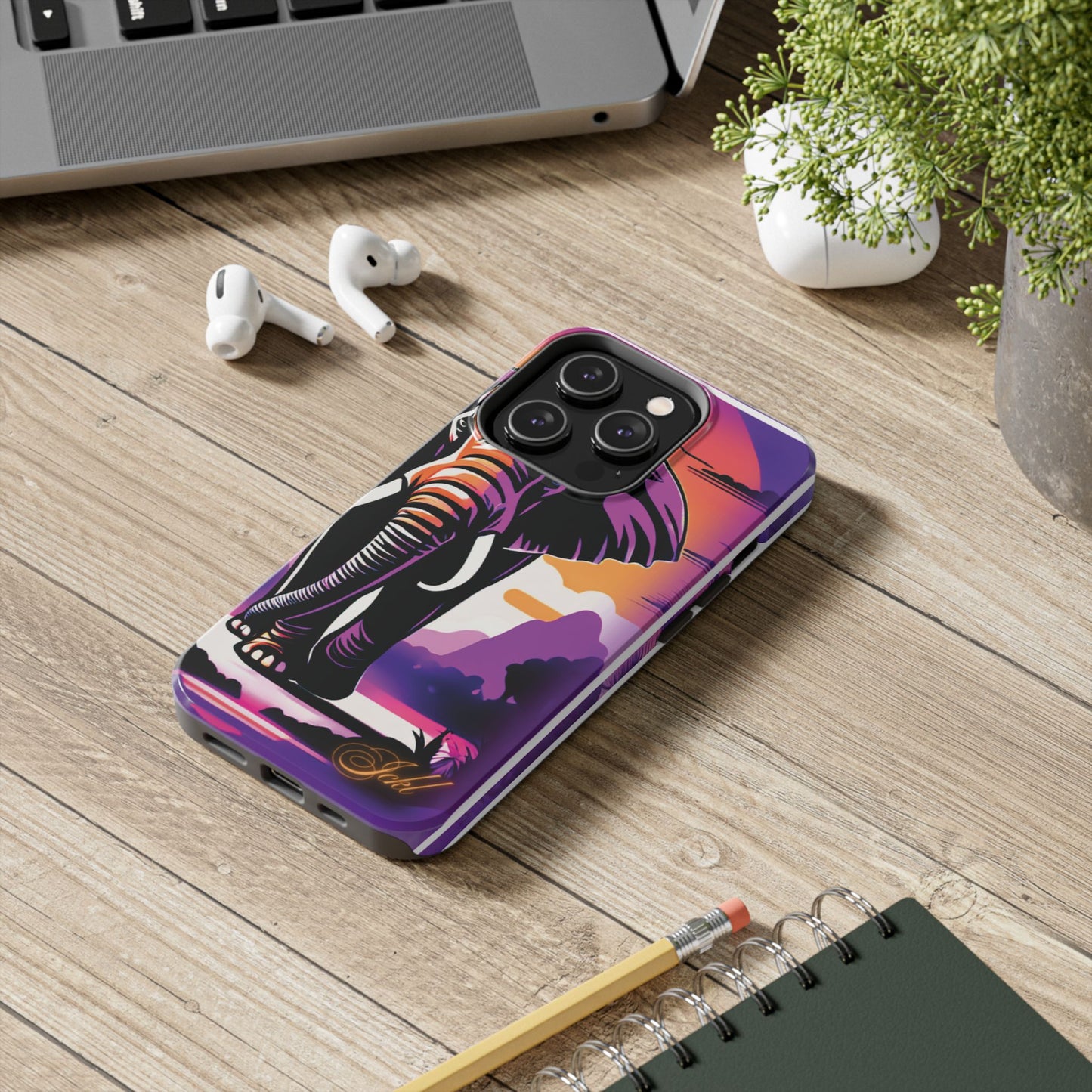 Phone Case - Sunset Elephant Grace and Love Design