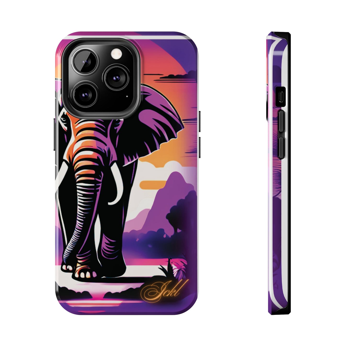 Phone Case - Sunset Elephant Grace and Love Design