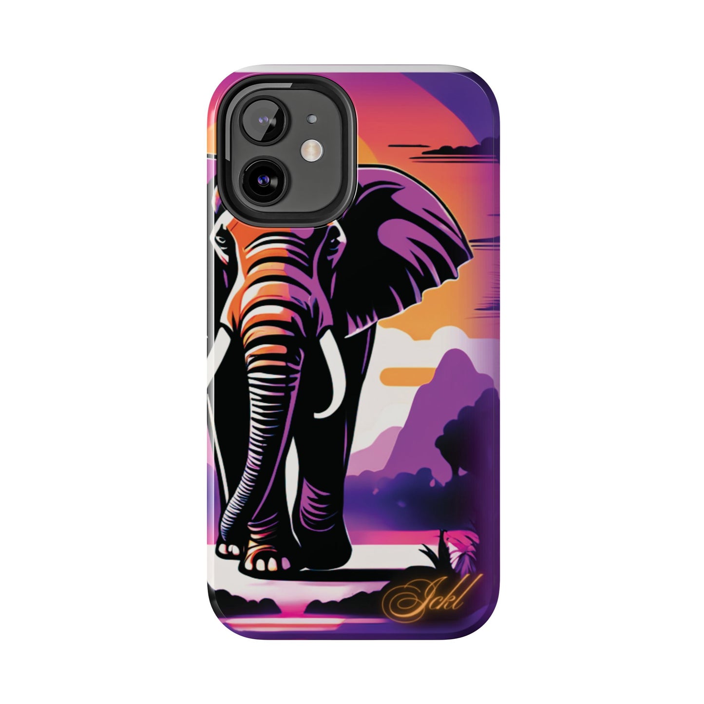 Phone Case - Sunset Elephant Grace and Love Design