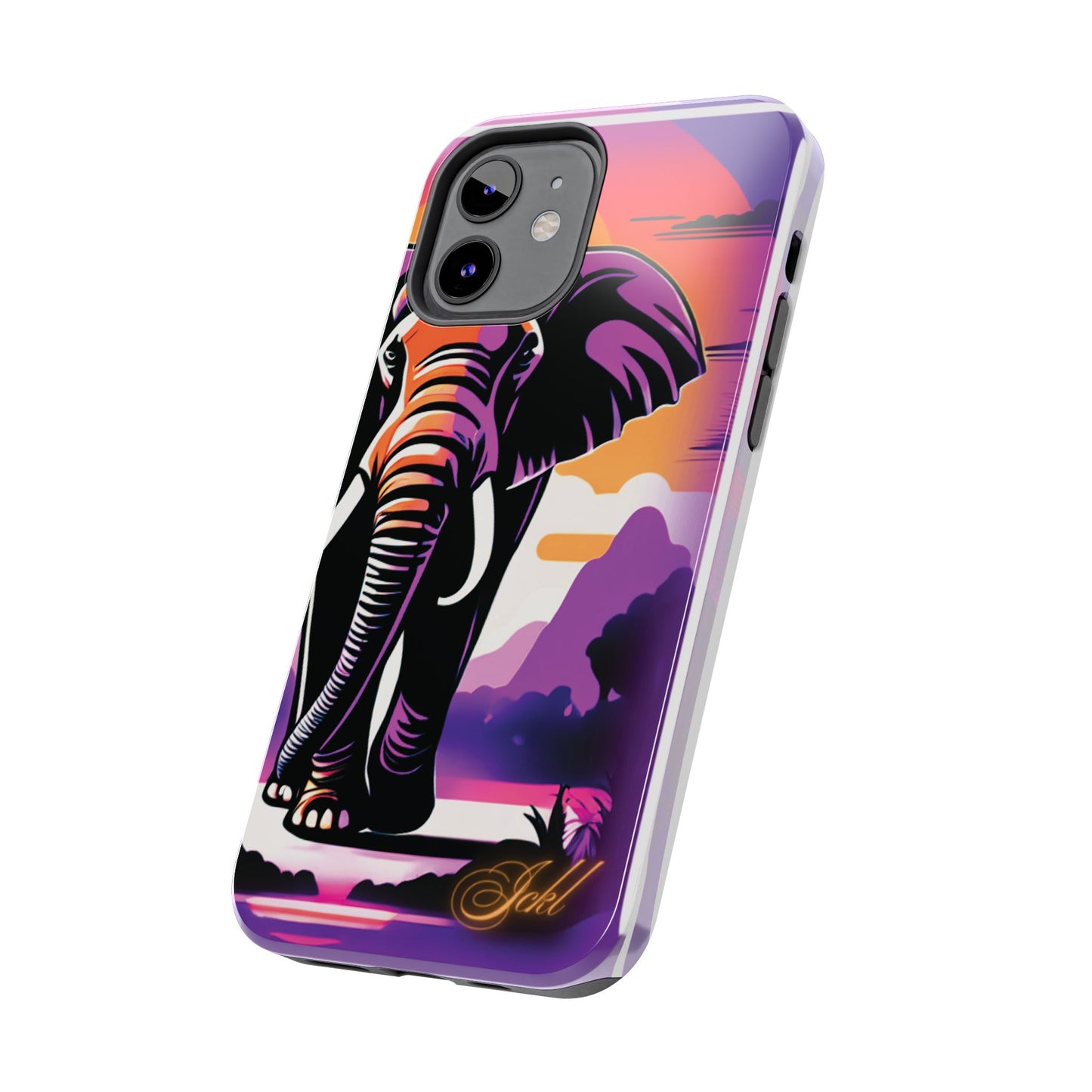 Phone Case - Sunset Elephant Grace and Love Design