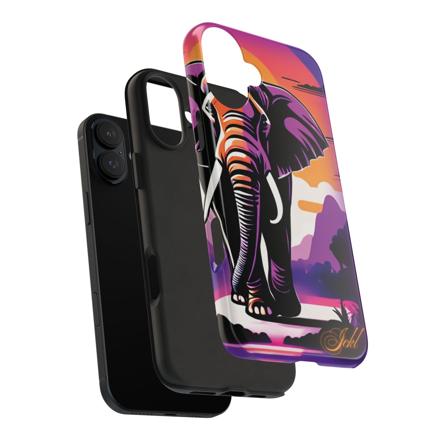 Phone Case - Sunset Elephant Grace and Love Design