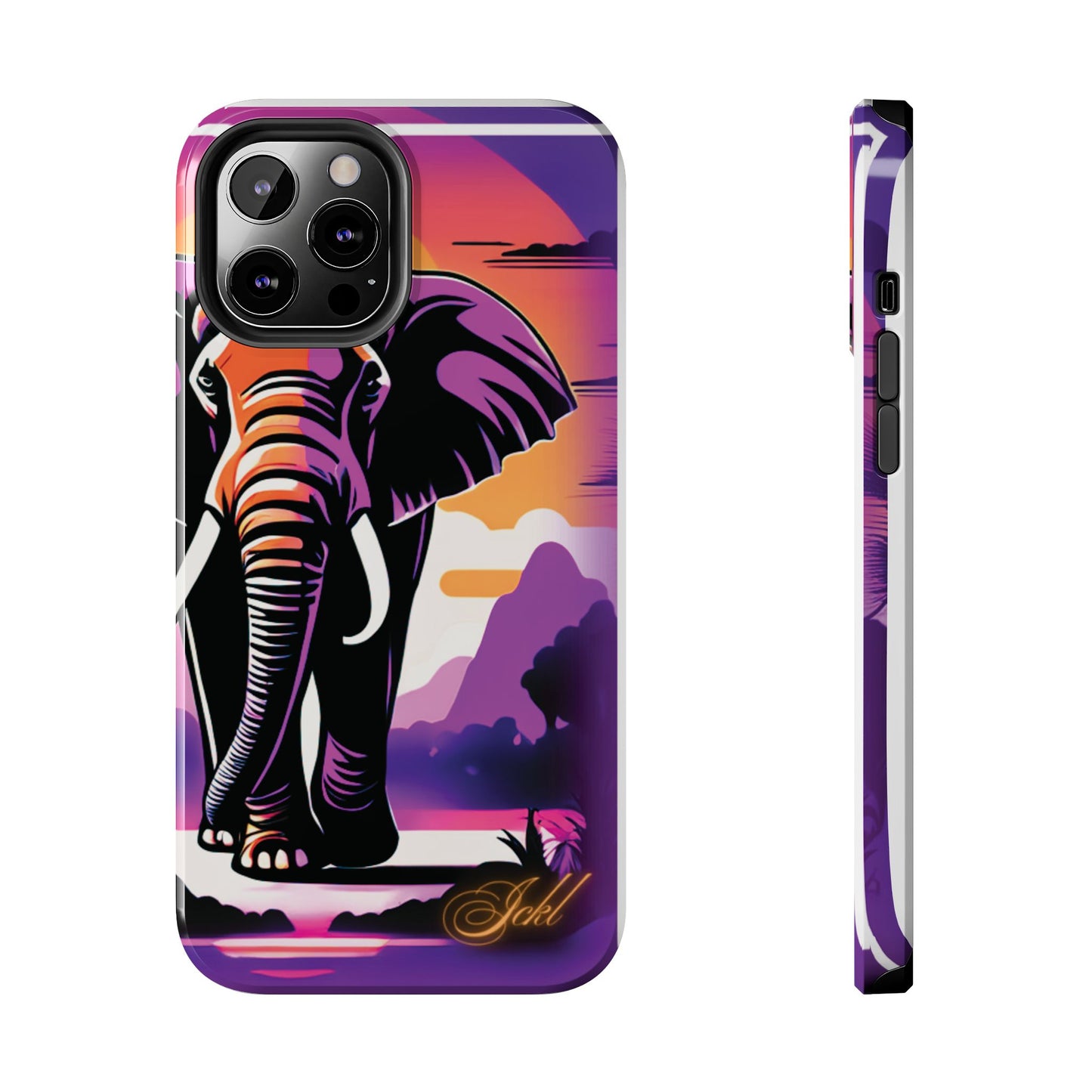 Phone Case - Sunset Elephant Grace and Love Design