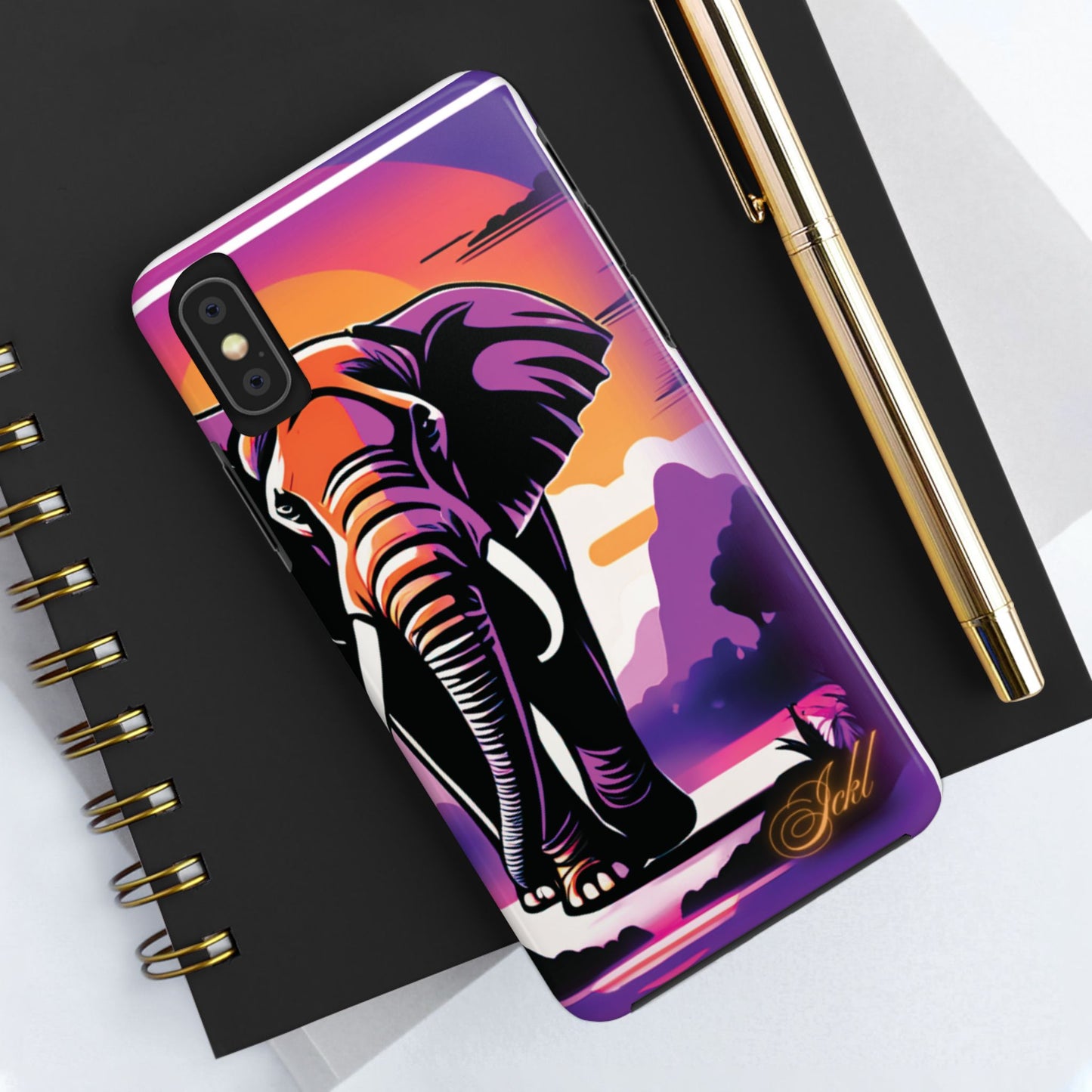 Phone Case - Sunset Elephant Grace and Love Design