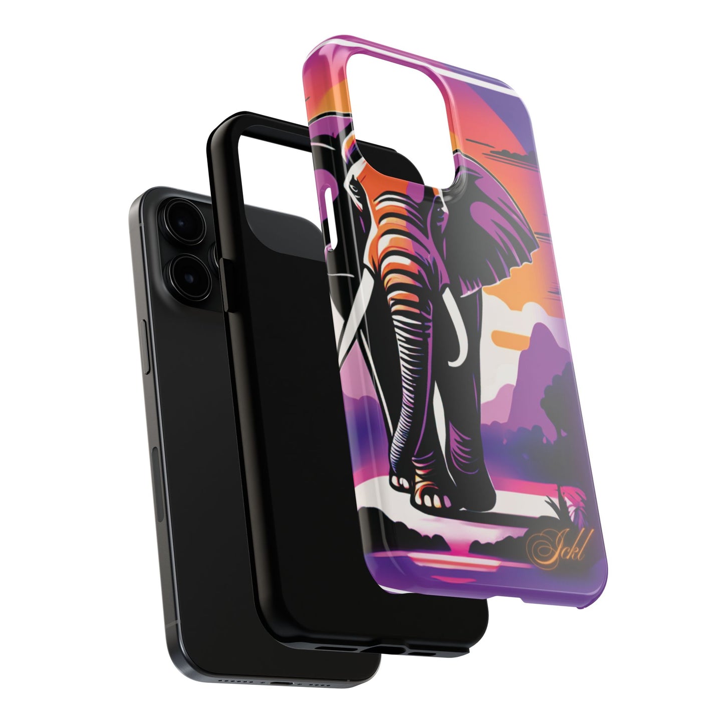 Phone Case - Sunset Elephant Grace and Love Design