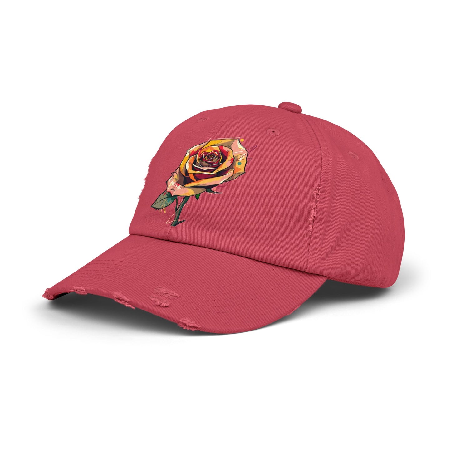 Jckl Concrete Flower Distressed Cap