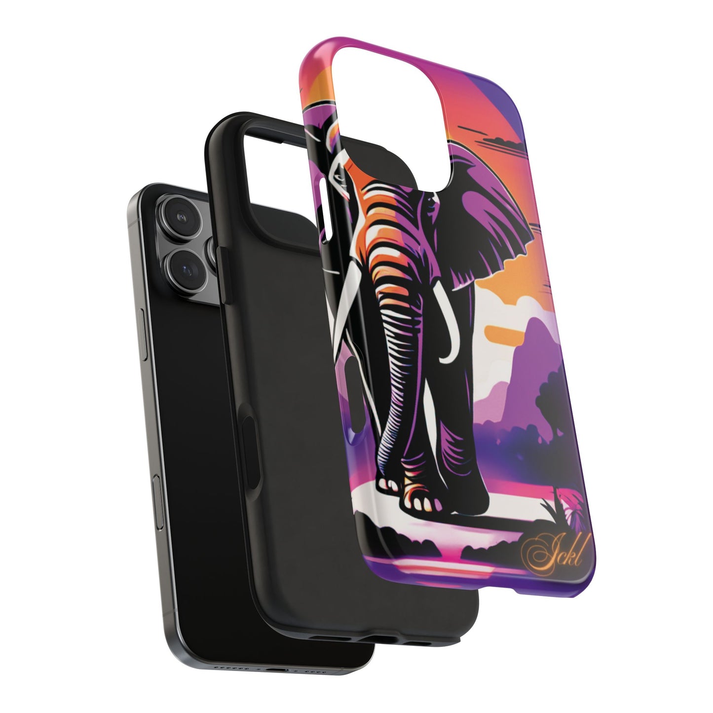 Phone Case - Sunset Elephant Grace and Love Design