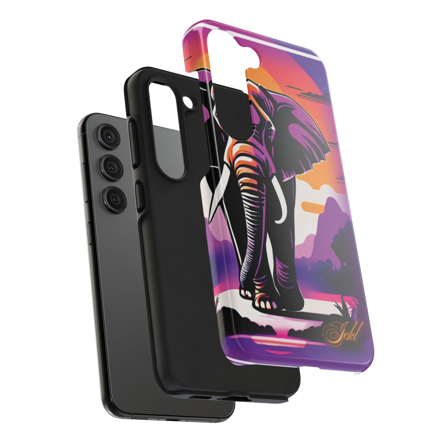 Phone Case - Sunset Elephant Grace and Love Design