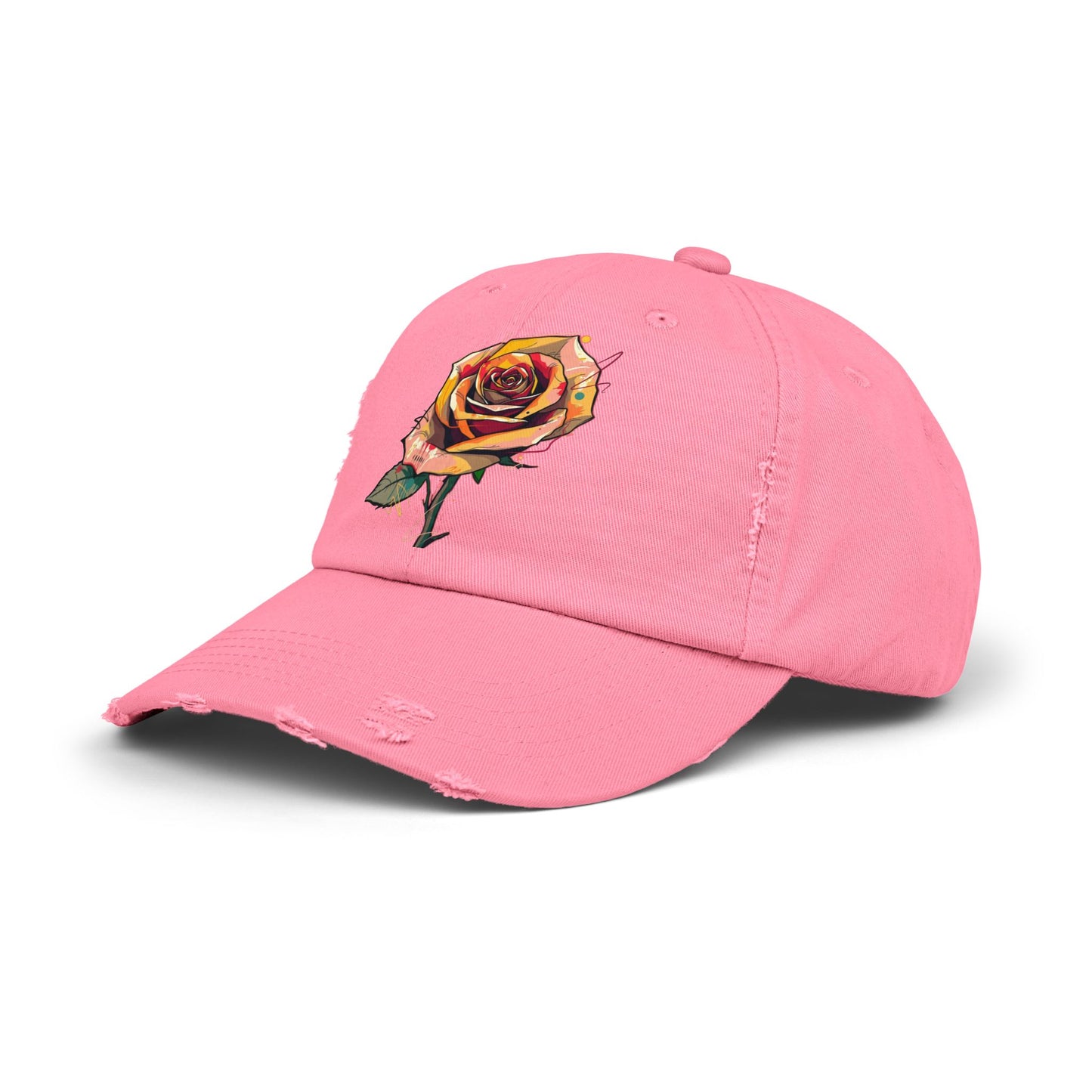 Jckl Concrete Flower Distressed Cap